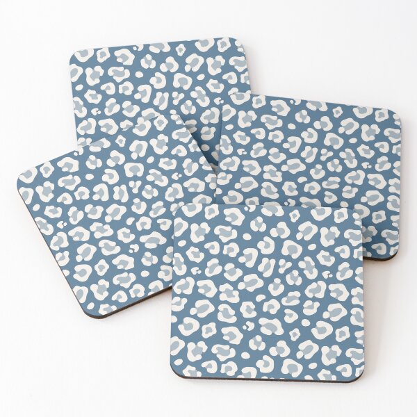 Item preview, Blue And Cream Leopard Print designed and sold by pattern-archive.
