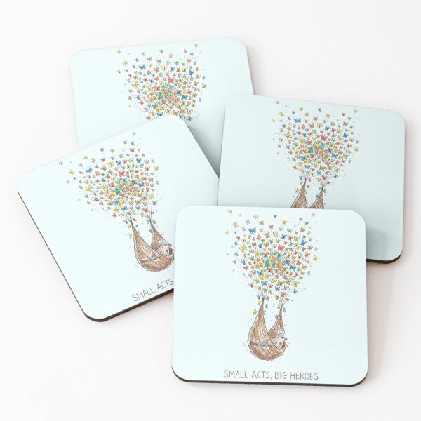 Item preview, Small Acts Big Heroes - Butterfly Evacuation Bird Watercolor Art designed and sold by SoulPT.