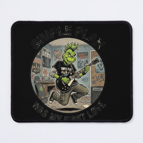 Item preview, Funny Grinch SIMPLE PLAN Was My First Love Musical Lovers #2126 designed and sold by aztra-art.