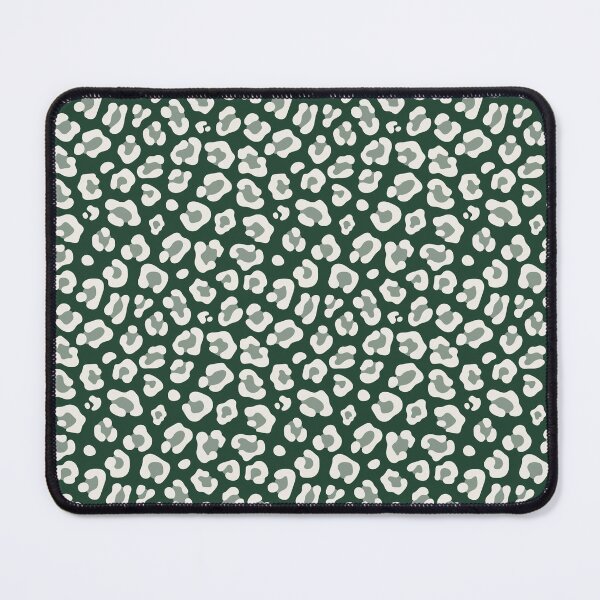 Item preview, Green and Cream leopard print designed and sold by pattern-archive.
