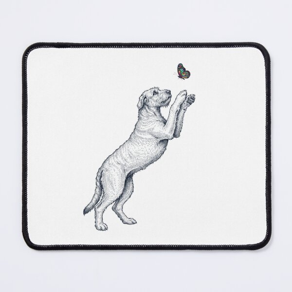 Item preview, Vintage Irish Wolfhound with Butterfly Dog Mom Owner designed and sold by TerryConnells.