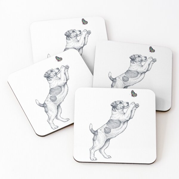 Item preview, Vintage Jack Russell Terrier with Butterfly Dog Mom Owner designed and sold by TerryConnells.