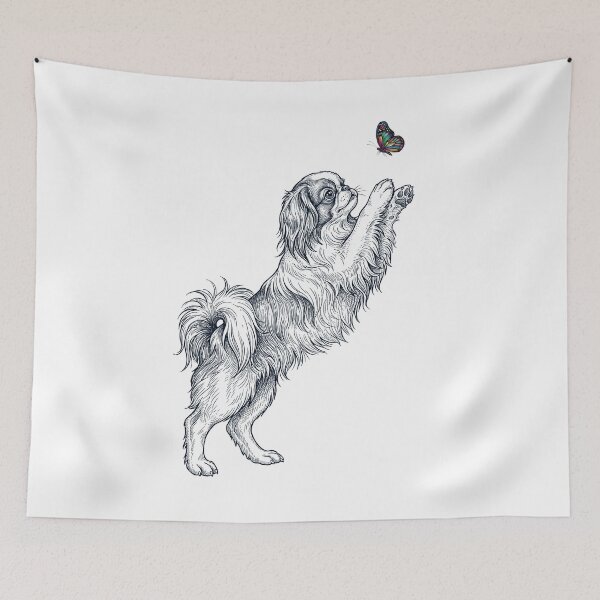 Item preview, Vintage Japanese Chin with Butterfly Dog Mom Owner designed and sold by TerryConnells.