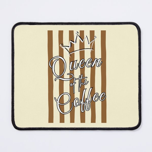 Item preview, Queen of the Coffee Barista Espresso Retro Stripes Cafe Gift designed and sold by TeeArtWorld.