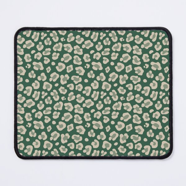 Item preview, Green and Sand leopard print designed and sold by pattern-archive.