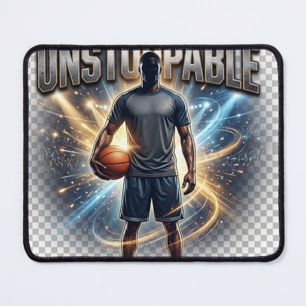 Item preview, unstoppable-basketball-player-motivational-sports-gift.png designed and sold by AiNaturalsOnly.