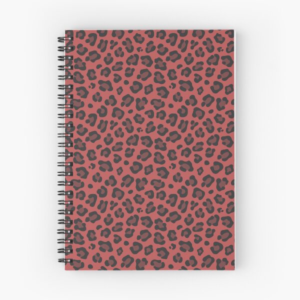 Item preview, Red and Charcoal leopard print designed and sold by pattern-archive.