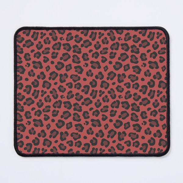 Item preview, Red and Charcoal leopard print designed and sold by pattern-archive.