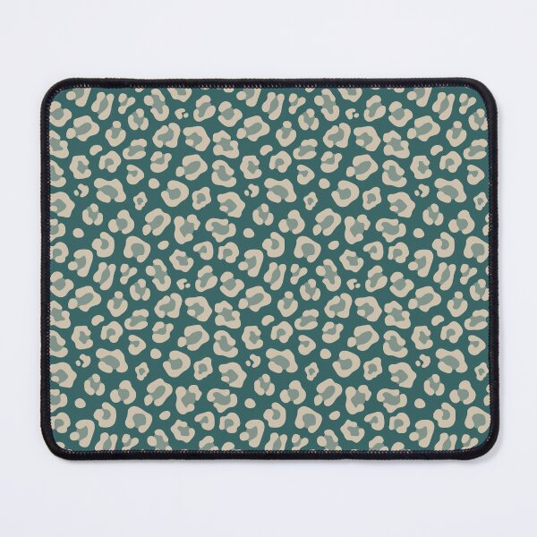 Item preview, Teal and Beige leopard print designed and sold by pattern-archive.