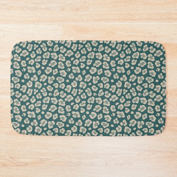 Item preview, Teal and Beige leopard print designed and sold by pattern-archive.