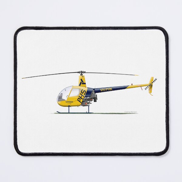 Item preview, ROBINSON R22 BETA VH-PHK PHS 2016 designed and sold by Grubby Fingers Aircraft Illustration.