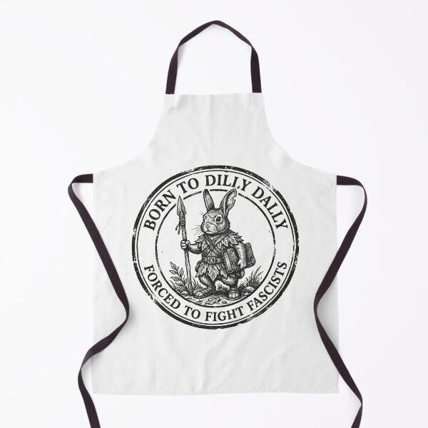 Item preview, Born To Dilly Dally Forced To Fight Fascists Funny Rabbit Vintage designed and sold by AdyKurniawan.