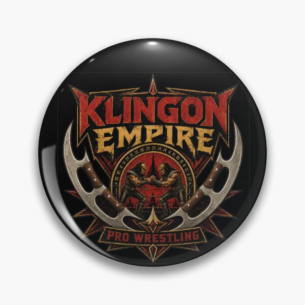 Item preview, Klingon Empire Pro Wrestling Bat’leth Warrior Wrestling Logo designed and sold by The Irish Whip.