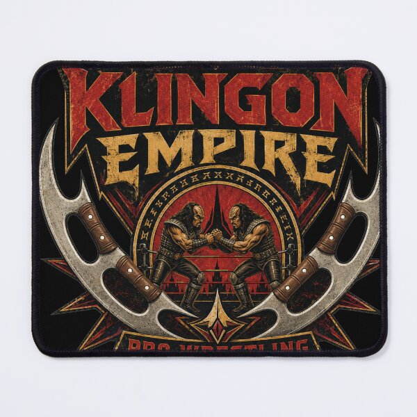 Item preview, Klingon Empire Pro Wrestling Bat’leth Warrior Wrestling Logo designed and sold by The Irish Whip.