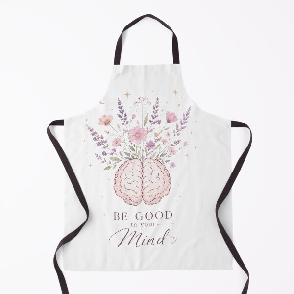 Item preview, Be Good To Your Mind Floral Brain Mental Health Art designed and sold by Core design hub .