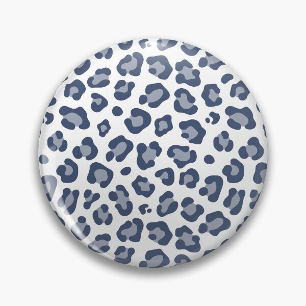 Item preview, White and Blue leopard print designed and sold by pattern-archive.
