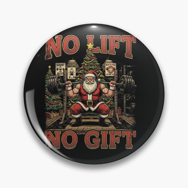 Item preview, No Lift No Gift Funny Buff Santa Christmas Gym Workout designed and sold by AdyKurniawan.