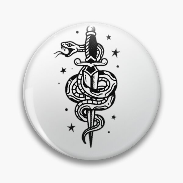 Item preview, Blackwork Serpent Dagger designed and sold by PurePuff Essentials.