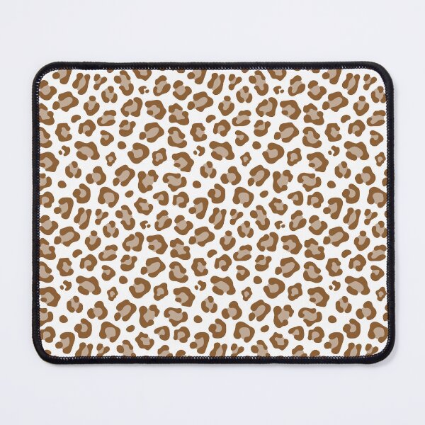 Item preview, White and Bronze leopard print designed and sold by pattern-archive.