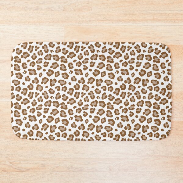 Item preview, White and Bronze leopard print designed and sold by pattern-archive.