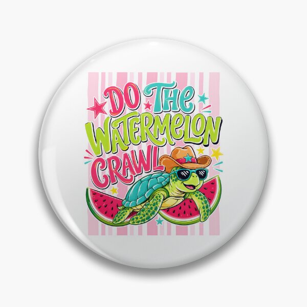Item preview, Do The Watermelon Crawl Striped Turtle designed and sold by lonaarts8.