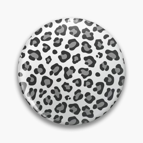 Item preview, White and Charcoal leopard print designed and sold by pattern-archive.