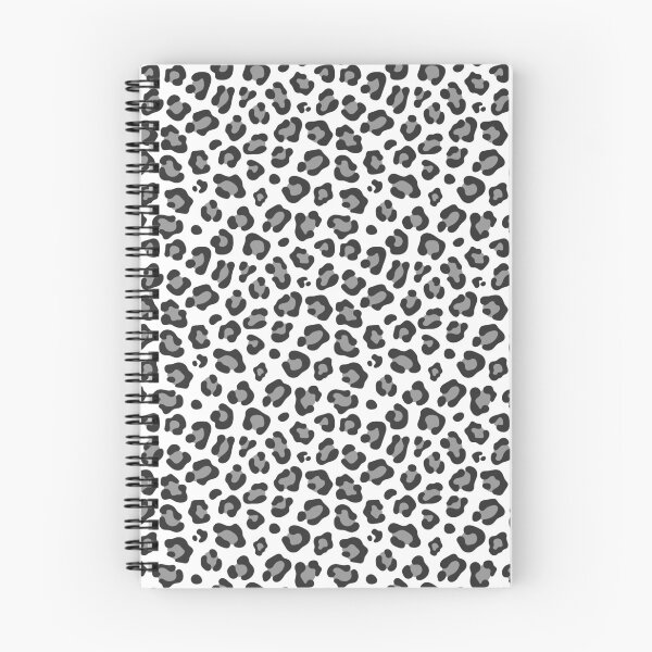 Item preview, White and Charcoal leopard print designed and sold by pattern-archive.
