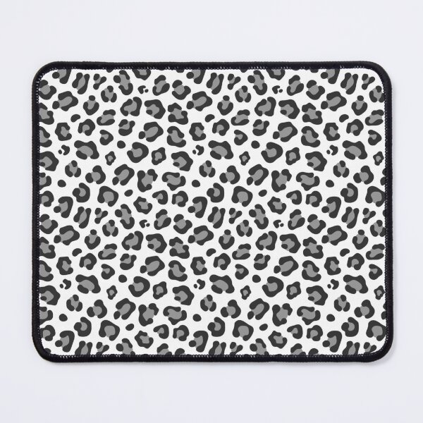 Item preview, White and Charcoal leopard print designed and sold by pattern-archive.