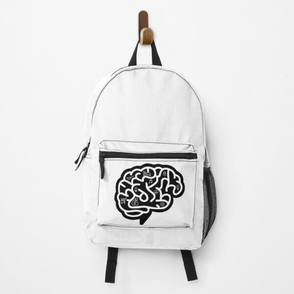 Item preview, Overthinking Brain Maze Minimalist Black and White Graphic designed and sold by lenalenspod.