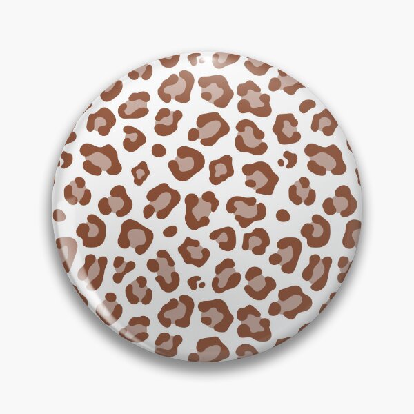 Item preview, White and Copper leopard print designed and sold by pattern-archive.