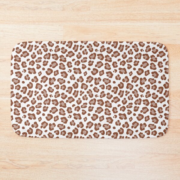 Item preview, White and Copper leopard print designed and sold by pattern-archive.