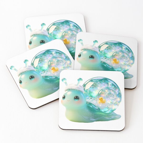 Item preview, Emerald Snail - Self Care Bubble Bath & Rubber Ducky designed and sold by ABYSSLAB.