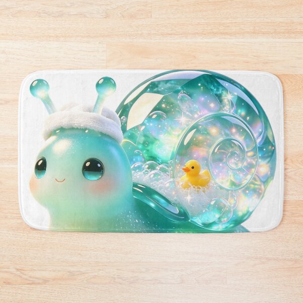 Item preview, Emerald Snail - Self Care Bubble Bath & Rubber Ducky designed and sold by ABYSSLAB.