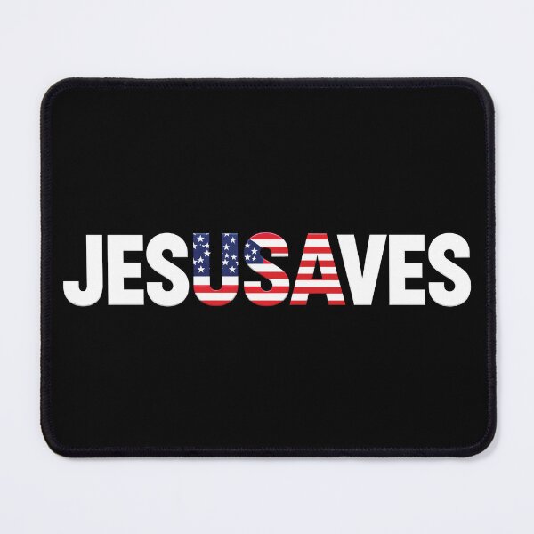 Item preview, 4th of July Christian Jesus Saves USA Flag Patriotic designed and sold by D4nnyBoiArt.
