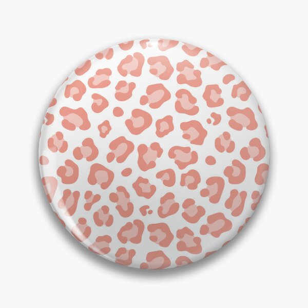 Item preview, White and Coral leopard print designed and sold by pattern-archive.