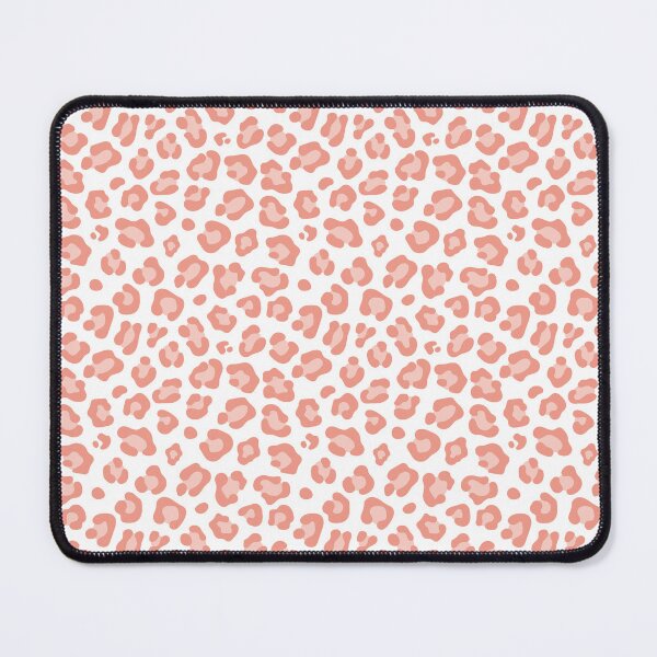 Item preview, White and Coral leopard print designed and sold by pattern-archive.
