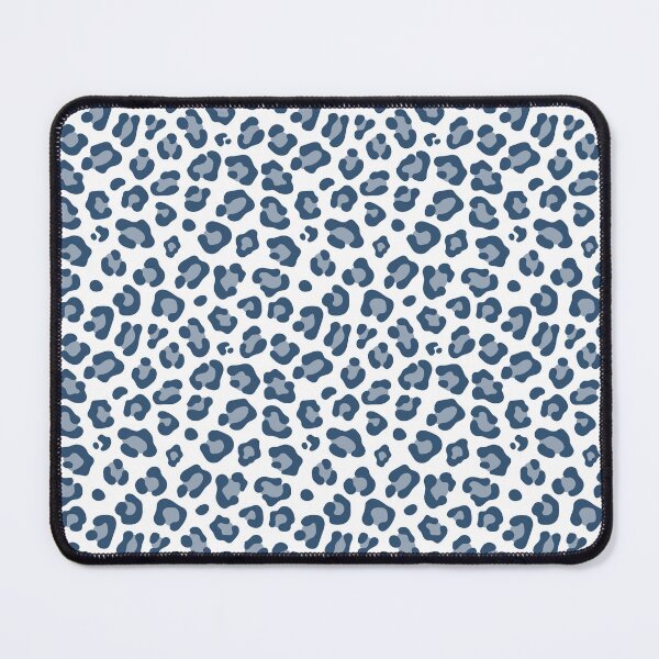 Item preview, White And Denim Leopard Print designed and sold by pattern-archive.