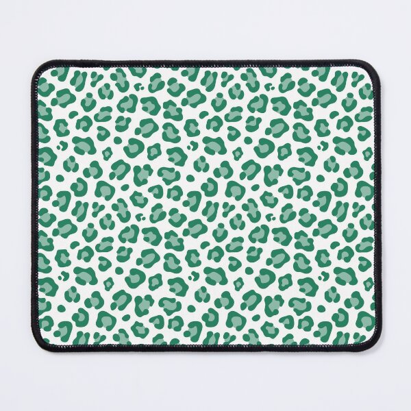 Item preview, White and Green leopard print designed and sold by pattern-archive.
