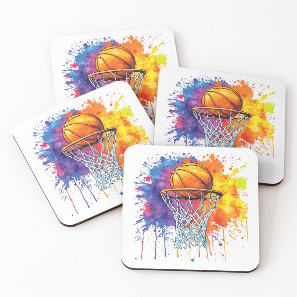 Item preview, Basketball Colorful Drip for Player and Fan Graphic T-Shirt designed and sold by gidget-gadget.