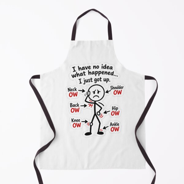 Item preview, OW I Have No Idea What Happened I Just Got Up Funny Aging Stick Figure Age designed and sold by digiscapeart.