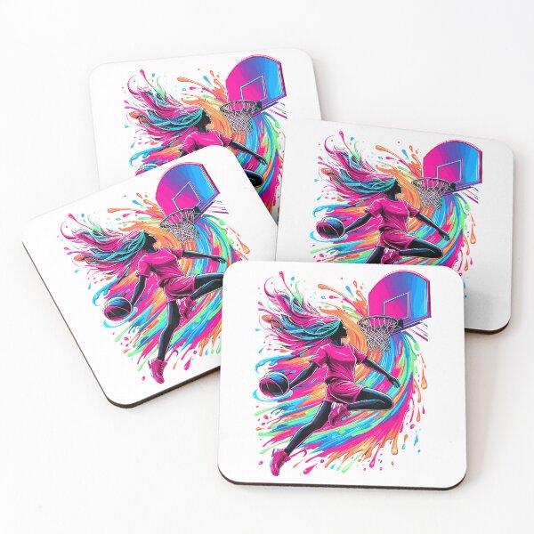 Item preview, Basketball Girl Colorful T-Shirt designed and sold by gidget-gadget.