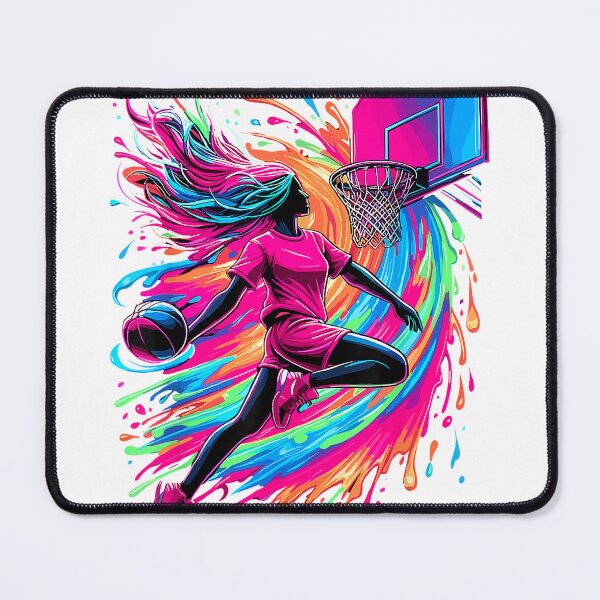 Item preview, Basketball Girl Colorful T-Shirt designed and sold by gidget-gadget.