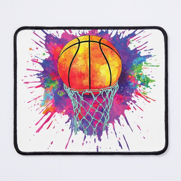 Item preview, Basketball Colorful Drip Graphic T-Shirt designed and sold by RKdrawings.
