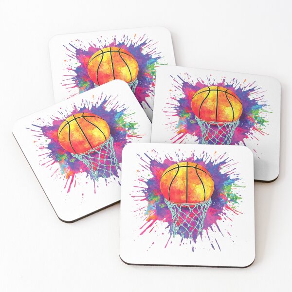 Item preview, Basketball Colorful Drip Graphic T-Shirt designed and sold by RKdrawings.
