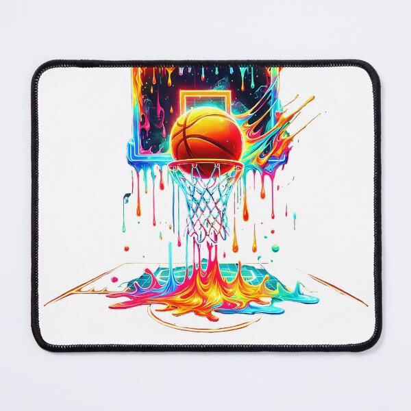 Item preview, Basketball Drip Neon Basketball Graphics Basketball Men Kids T-Shirt designed and sold by KTY-NUSS.