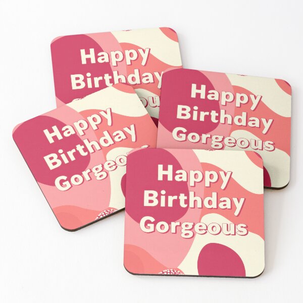 Item preview, Happy Birthday Gorgeous Modern Pink Card designed and sold by Zabolotna_Art.