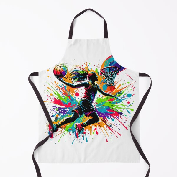 Item preview, Basketball Girl Graffiti Colorful T-Shirt designed and sold by RKdrawings.