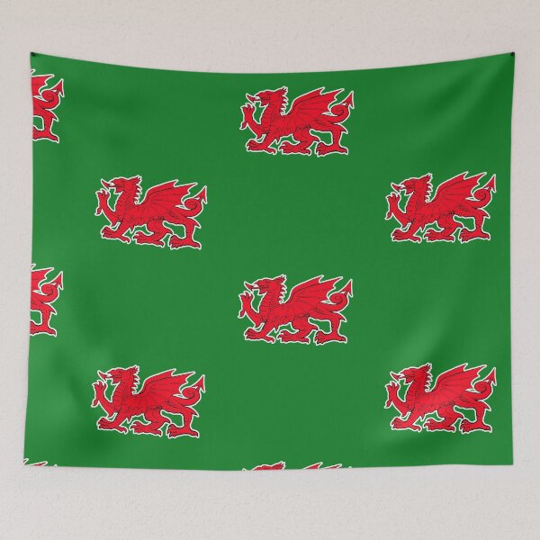 Item preview, Welsh Dragon Red Crest - Traditional Flag of Wales Symbol designed and sold by Marginalia Workshop.