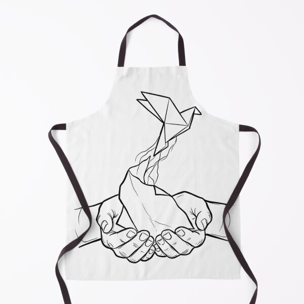 Item preview, Vintry off. Origami Bird Surreal Ink Sketch designed and sold by VintryOff.