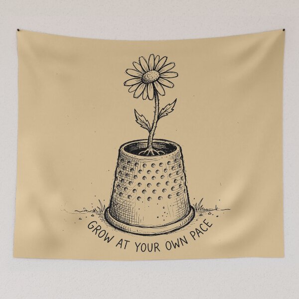 Item preview, Thimble Flower Basket - Cute Rustic Cottagecore Aesthetic designed and sold by bapupa.